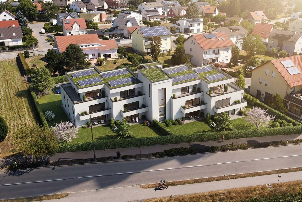 Neubauprojekt Schwandorf – Luftaufnahme