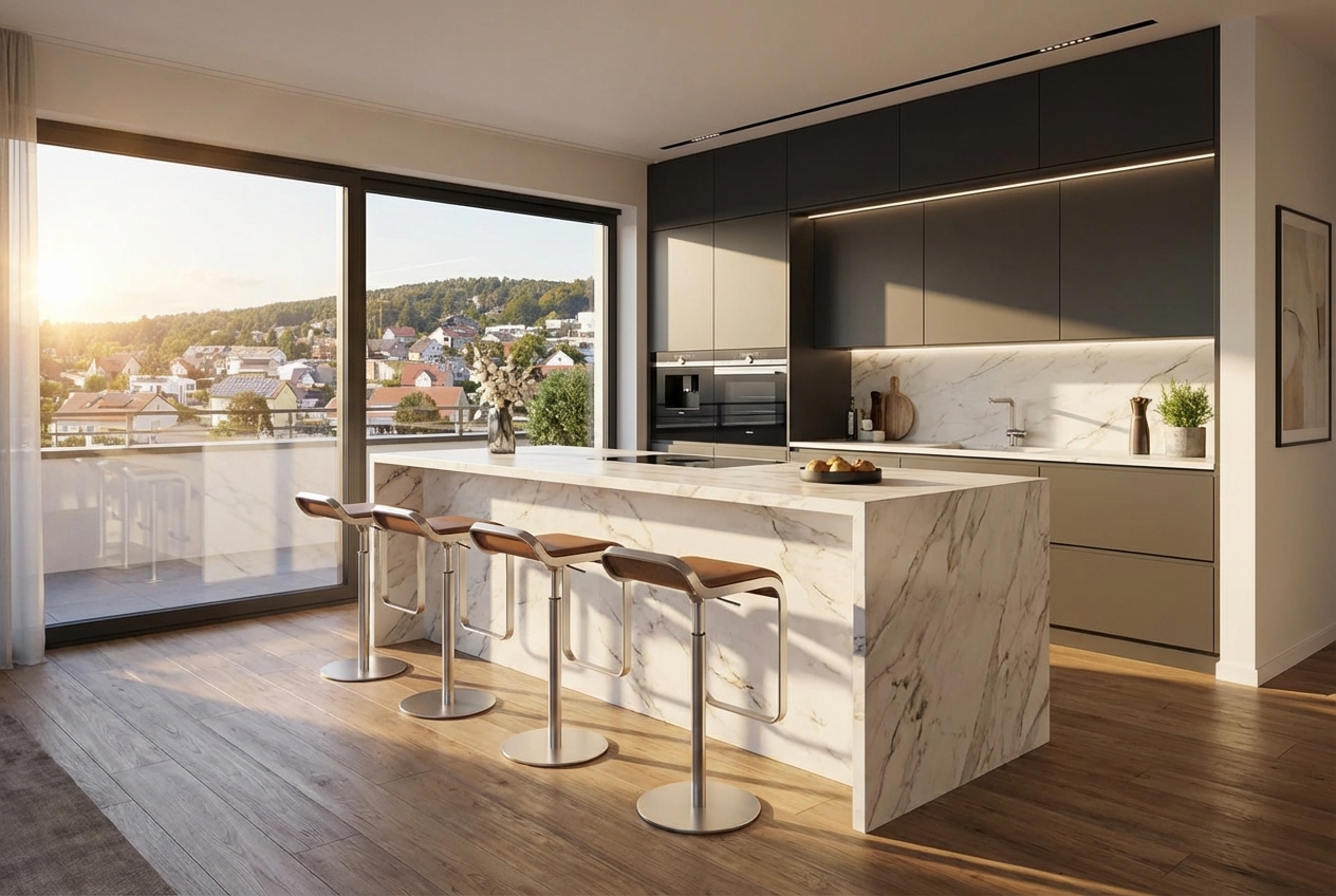 Premium-Küche im Penthouse